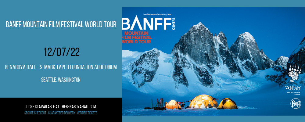 Banff Mountain Film Festival World Tour at Benaroya Hall tickets Banff Mountain Film Festival World Tour at Benaroya Hall
