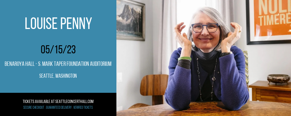 Louise Penny at Benaroya Hall