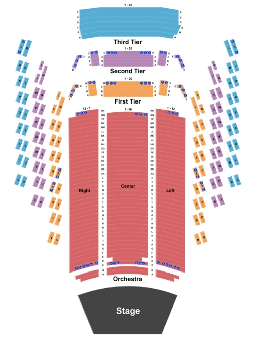 benaroya hall - s. mark taper foundation auditorium seating chart