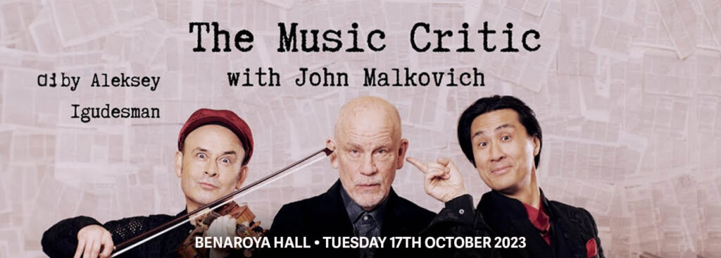 John Malkovich In The Music Critic at Benaroya Hall - S. Mark Taper Foundation Auditorium
