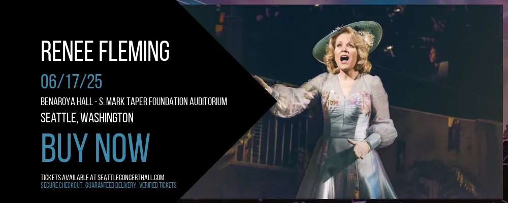 Renee Fleming at Benaroya Hall - S. Mark Taper Foundation Auditorium