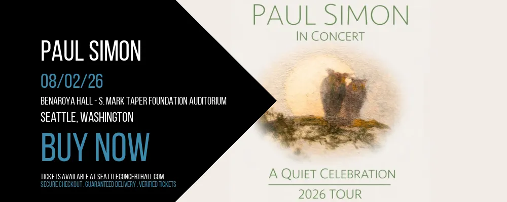 Paul Simon at Benaroya Hall - S. Mark Taper Foundation Auditorium